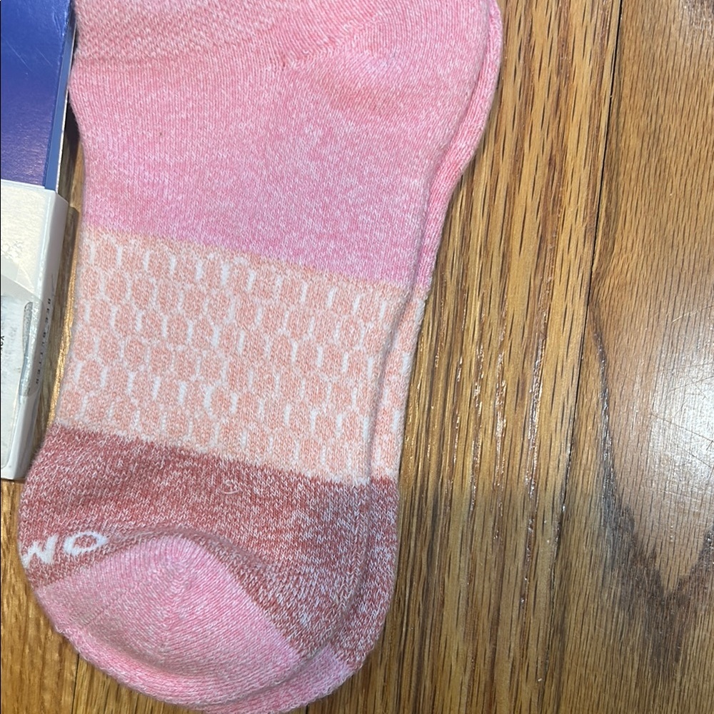 Bombas Pink Ankle Hosiery Socks with Comfort Band - Picture 3 of 5